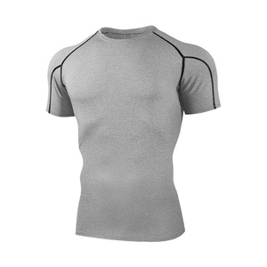 Men's <b>White</b> Quick Dry Knitted Short Sleeve O Neck Sports T-<b>Shirt</b> <b>Slim</b> <b>Fit</b> Solid Color Sporty Design - Product Image 5