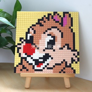 25.6*25.6 tự làm pixel nghệ thuật vẽ tranh khối xây dựng 1x1 gạch với khung nhựa chân dung hình ảnh cho đồ chơi quà tặng trang trí nhà - Product Image 4