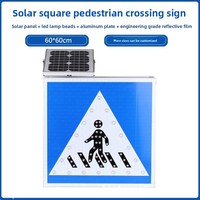 Signalisation directionnelle, panneaux de limitation de vitesse auto-éclairants à énergie solaire, panneaux de passage pour piétons, panneaux de signalisation routière LED, autres