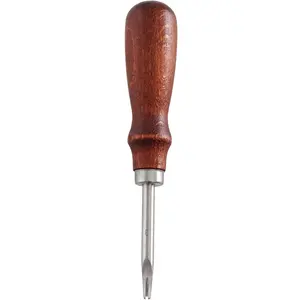 Wooden Handle Leather Craft DIY Hand Made Tools Handmade Chamfering Knife Trimming Knives Manual Edger Leather Edge Beveler