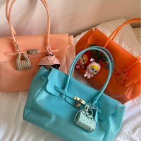 Sac en PVC Kiikiistyle d'inspiration coréenne, collection Printemps/Été 2026, nouvelle arrivée, mignon, couleur bonbon, tendance, sans bretelles