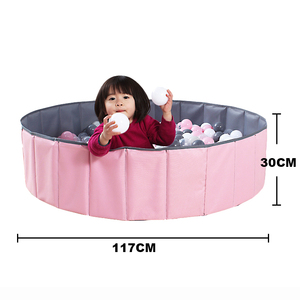 Feiqitoy personalizable interior suave Playfoam Ball Pit <span class=keywords><strong>Casa</strong></span> Redonda blanca para bebés y niños - Product Image 2