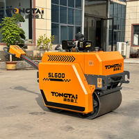 Compacteur routier à double tambour de 500 kg, moteur Changfa, compresseur vibrant, alimenté au diesel, pompe à moteur haute efficacité, modèle performant