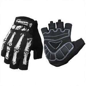 Vente directe d'usine, gants de moto à écran tactile, demi-doigts, chauds, antidérapants, pour le cyclisme, en matériau Spandex - Product Image 3
