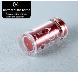 विटामिन के लिए 100 मिलीलीटर लाल सफेद प्लास्टिक गोली की बोतल स्टॉक में कस्टम विटामिन कंटेनर