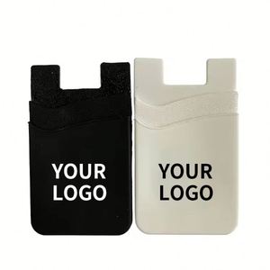 Porte-cartes en silicone personnalisé avec logo, portefeuille pour téléphone - Product Image 1