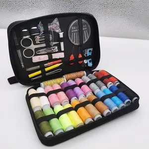 P1247 Amazon Venta caliente portátil de viaje casero DIY Kit organizador de gancho de tejer juego de hilo de coser