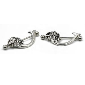 Piercing al Capezzolo a Forma di Cuore, Scudo <span class=keywords><strong>per</strong></span> Capezzolo con Fiore, Affascinanti Anelli <span class=keywords><strong>per</strong></span> <span class=keywords><strong>Capezzoli</strong></span> da Donna, <span class=keywords><strong>Gioielli</strong></span> <span class=keywords><strong>per</strong></span> Piercing Corporeo da Matrimonio, 14G Oro Rosa - Product Image 5
