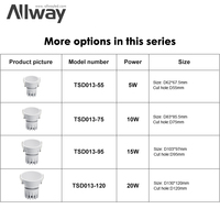 Foco LED Empotrable Antideslumbrante de Alta Calidad IP54 de 5W, 10W, 15W, 20W, Redondo, para Proyectos - ¡Venta Caliente!