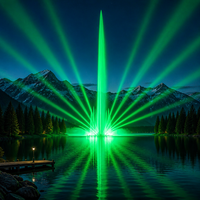Fontaine à jet super haute LISHI Direct Factory avec laser RGB, IP68, acier inoxydable 304, contrôle IA, CE, RoHS, OEM, résistante au feu, écologique