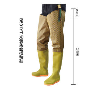 Bottes de <span class=keywords><strong>pêche</strong></span> Boddis B591YT, bottes de riziculture pour hommes et femmes, bottes hautes jusqu'à la cuisse, semelle souple, bottes de fermier - Product Image 6