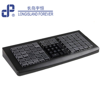Teclado Programable ABS de Escritorio LIF KB81 con Diseño Personalizado OEM al Mejor Precio, Lector de Tarjetas USB Opcional, Compatible con Sistemas POS OPOS/JPOS