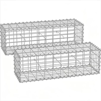 Panier et cage gabion pour extérieur en treillis soudé galvanisé, calibre de fil personnalisable