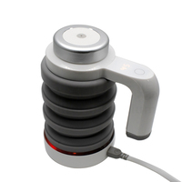Bouteille d'eau de sport pliable de voyage bouilloire électrique en silicone 500ml pliable alimenté par voiture 12V