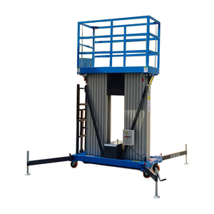 स्व-चालित एल्यूमीनियम मिश्र धातु ऊर्ध्वाधर मस्ट लिफ्ट प्लेटफॉर्म इलेक्ट्रिक मैन लिफ्ट 12 मीटर काम ऊंचाई 130 किलोग्राम भार क्षमता के लिए - Product Image 3