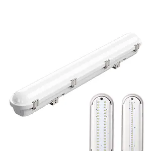 Venta caliente potencia ajustable IP65 impermeable regulable LED luz de techo comercial LED Vapor Tri-prueba de luz