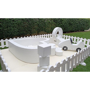 Estera de juego de actividades para <span class=keywords><strong>gimnasio</strong></span> de bebé, juguete suave para juegos de interior, Castillo travieso, gorila inflable, castillo hinchable blanco - Product Image 5