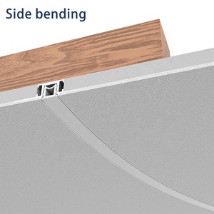 Ledluz -- uốn cong <span class=keywords><strong>Led</strong></span> nhôm hồ sơ không khung vô hình nhúng ARC Trần vách thạch cao kênh uốn tuyến tính dải ánh sáng - Product Image 3