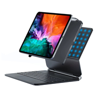 Clavier intelligent compatible avec iPad Pro 12,9 pouces 3e/4e/5e/6e génération avec protection contre les chocs
