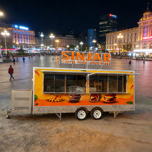 Remorque mobile personnalisée pour barbecue, cuisine complète, poulet frit, restauration rapide, hamburgers, hot-dogs, café - Product Image 2