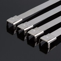 Collier de serrage en acier inoxydable de type L, libérable, 304 316, pour câblage industriel