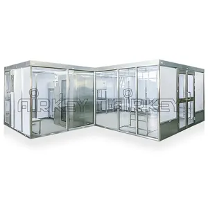 Cabina de limpieza Sala limpia modular personalizada Sin espacio limitado ISO 5-8 Cumplimiento con el estándar GMP