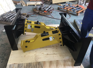 Small Wheel Loader Mini <strong>Crawler</strong> Skid Steer <strong>Track</strong> Loader Backhoe Digger Excavator Breaker Hammer Pterosaur YLB530 53mm Chisel - Product Image 5