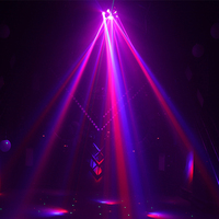 Projecteur de scène professionnel 3-en-1 pour mariage et événements : Lyre Sharpy à 6 têtes, laser LED Bee Eye rotatif à 6 bras, RGBW+RG DMX512