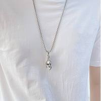 Punk acier inoxydable spartiate casque pendentif collier pour hommes guerrier esprit Collection bataille urbaine prêt déclaration bijoux