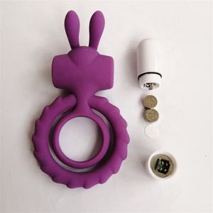 Medizinisches Silikon-Sexspielzeug für Männer Wasserdichter Cockring mit Klitoris <span class=keywords><strong>vibrator</strong></span> zur Verzögerung der Ejakulation Penis ring Produkt - Product Image 4