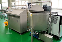 Machine d'aération de gâteau de crème de pâte à pâtisserie continue gonflable automatique équipement spécial de distributeur de gâteau de pâtisserie à vendre