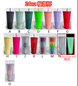 Tazas holográficas de 24oz de purpurina <span class=keywords><strong>Durian</strong></span>, tazas con tachuelas frías iridiscentes, láser mate que brillan en la oscuridad - Product Image 2