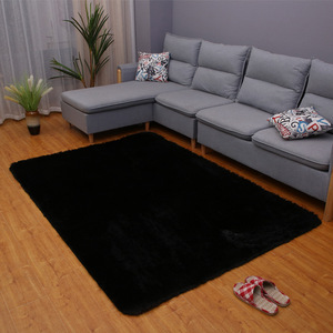 Alfombra Rectangular de Terciopelo Azul Marino 5x7 Antideslizante Moderna para Sala de Estar, Sofá, Dormitorio, Yoga - Product Image 4