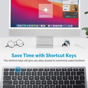 OEM Black White Colourful Keyboard Wireless bluetooth Korean Keyboard Smallest bluetooth Keyboard for Tablet <b>Pc</b> - Product Image 4