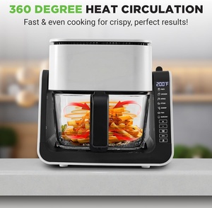 Freidora de Aire Digital Moderna de 4L, Horno Cuadrado con Pantalla Táctil, Modo de Control para Uso Doméstico y Hotelero, Eléctrica, Sin Aceite, de Plástico, 1 Año de Garantía - Product Image 2