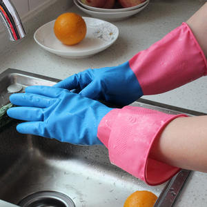 Vente chaude Coude Longueur Jardin Double Face Personnalisé Ménage Poids Lourd Long Gants De Travail En Latex De Sécurité - Product Image 4