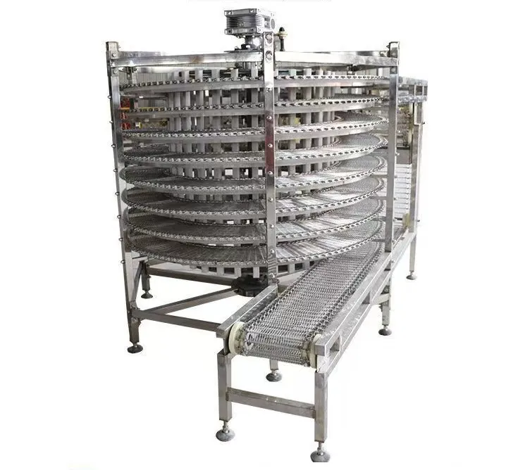 Spiral cooling conveyor multi-layer mesh belt conveyor spreading machine