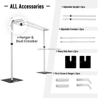 Poteau en alliage d'aluminium réglable direct d'usine chaude support de décorations de mariage professionnel portable pour drapé de salle de banquet