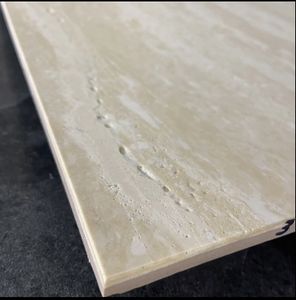 Carreaux de <span class=keywords><strong>travertin</strong></span> pour sol, hall d'hôtel, centre commercial, bureau, sol en grain, carrelage en porcelaine rustique pour salle de bain - Product Image 4