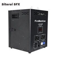 Machine à flammes réelles SITERUI SFX DJ Factory 200W à deux têtes avec contrôle DMX AC 110-240V pour discothèque et spectacle