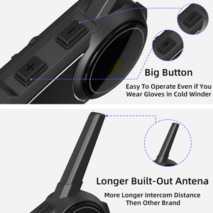 S6Plus futbol hakem interkom su geçirmez sistemi futbol hakem interkom için futbol hakem kulaklık interkom - Product Image 6