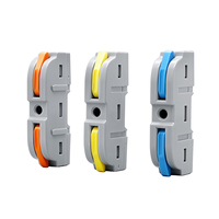 TOMZN 60 connecteurs de fils modulaires à levier, à assembler dans n'importe quelle configuration, 250V 32A, borniers transparents pour fils 12AWG 4mm² BV BVR RV