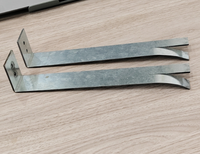 Attaches murales galvanisées à double trou G60 G90 personnalisées pour coffrage de construction, attaches plates en L pour béton