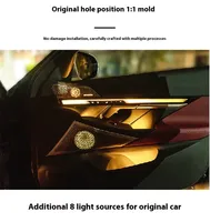 Lumière ambiante en cristal pour porte arrière de la série 5 G60 OE G608899 12V Compatible avec les voitures