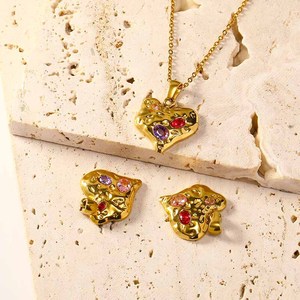 Collana a Cuore da Spiaggia Ipoallergenica, Inossidabile e Impermeabile, Regalo per la <span class=keywords><strong>Festa</strong></span> <span class=keywords><strong>della</strong></span> <span class=keywords><strong>Mamma</strong></span> e Anniversario, Gioielli per Moglie e Donna - Product Image 4