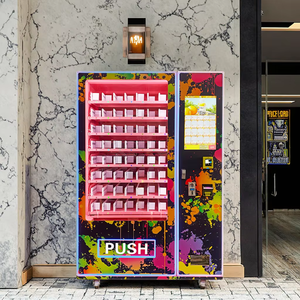 Venta caliente 24 horas de gran capacidad automática Combo aperitivos bebidas máquina expendedora refrigerador al aire libre - Product Image 1