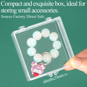 SUNSHING OEM ODM Clear Rigid Plastic Hinged Box Square Styrene Specimen Presentation Storage Case Acrylic Mineral Display Boxes - Product Image 5