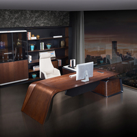 Mobilier de bureau moderne de luxe avec tiroirs Grande table de bureau moderne pour direction