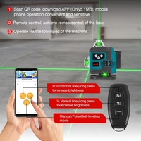 Niveau laser ONEVAN à 16 lignes, 360 degrés, auto-nivelant, niveau laser croisé pour l'alignement en construction