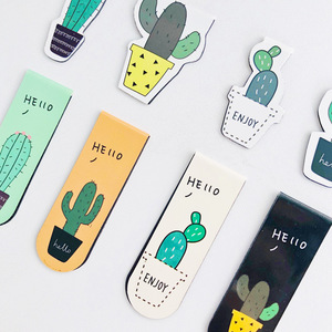 Custom Cute Cartoon Magnetic Page Clip Magnetic Bookmarks for Reading